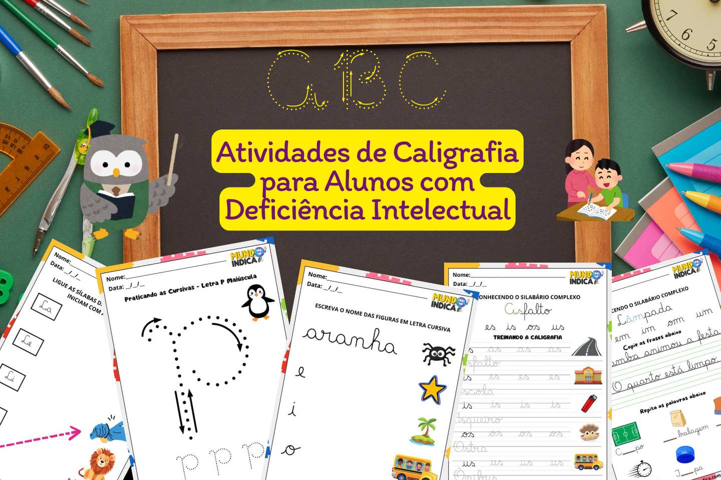 Atividades de Caligrafia para Alunos com Deficiência Intelectual