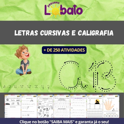 Folha de Atividades de Caligrafia e Letras Cursivas PDF