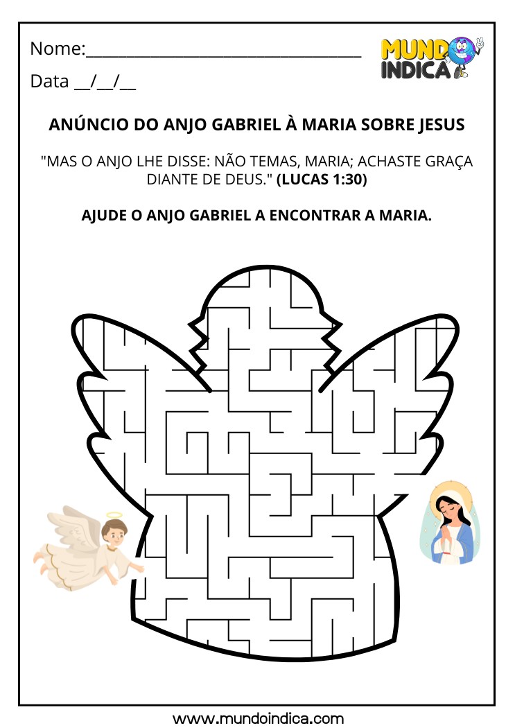 5 Atividades B blicas Com Labirinto Para Imprimir