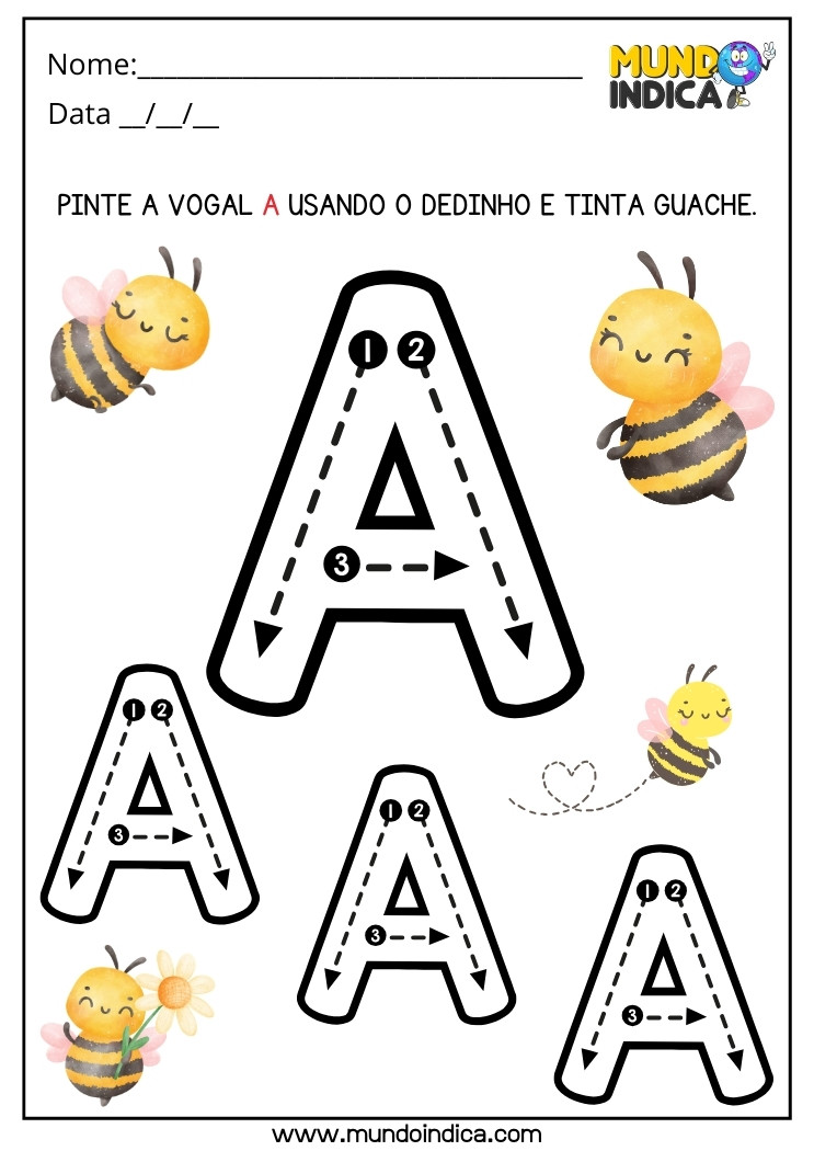 Atividade Lúdica para Alunos com Deficiência Intelectual de Alfabetização com Tinta Guache