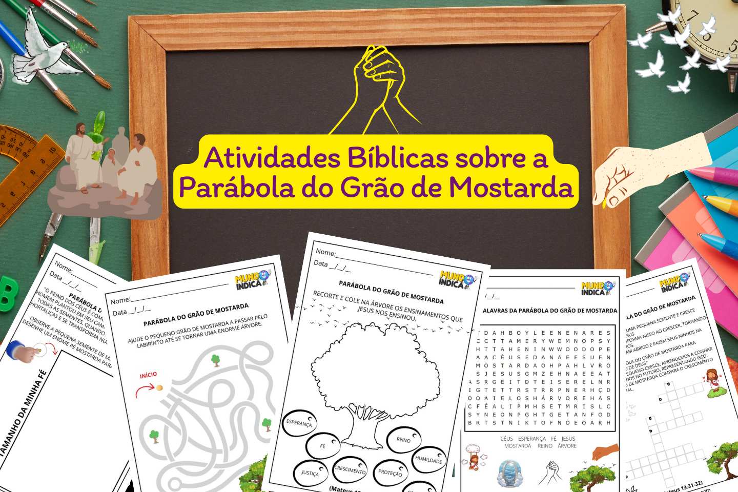 Atividades Bíblicas sobre a Parábola do Grão de Mostarda