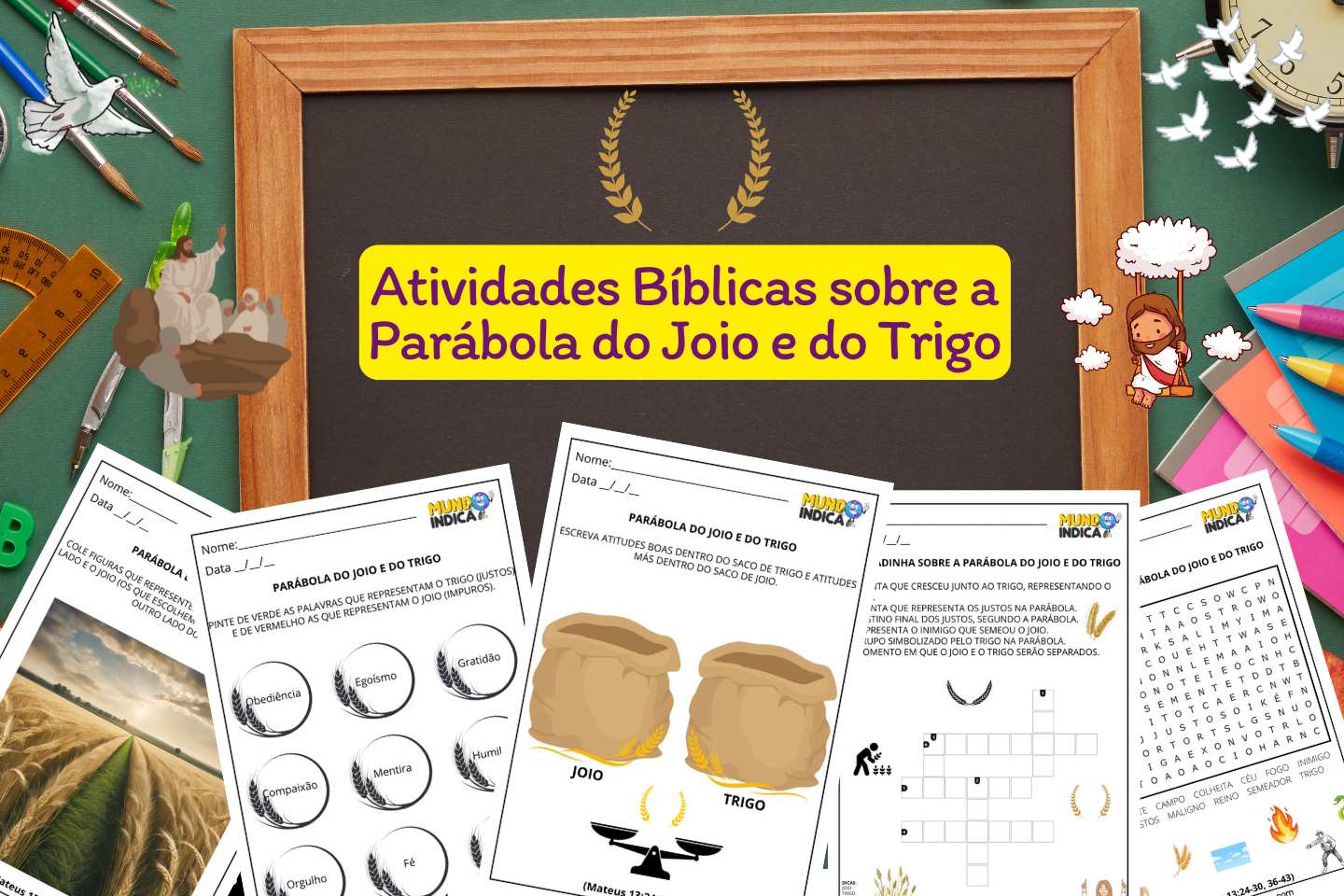 Atividades Bíblicas sobre a Parábola do Joio e do Trigo