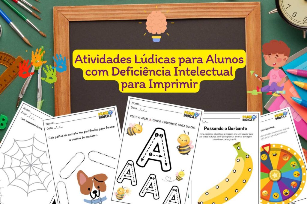 16 Atividades Lúdicas para Alunos com Deficiência Intelectual para Imprimir