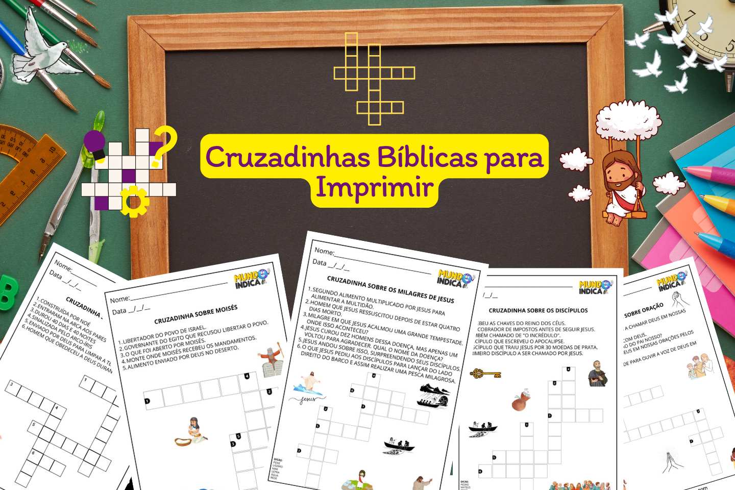 Cruzadinhas Bíblicas para Imprimir