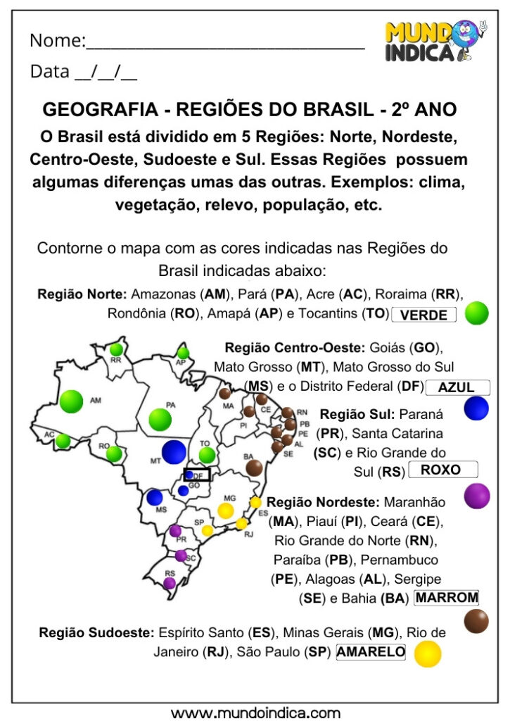 20 Atividades de Geografia para 2 ano Ensino Fundamental com Respostas