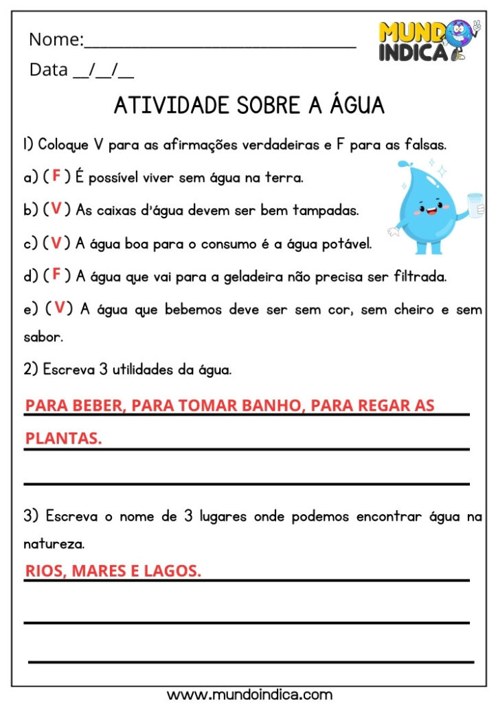 20 Atividades de Ciências para 3 ano Ensino Fundamental com Respostas