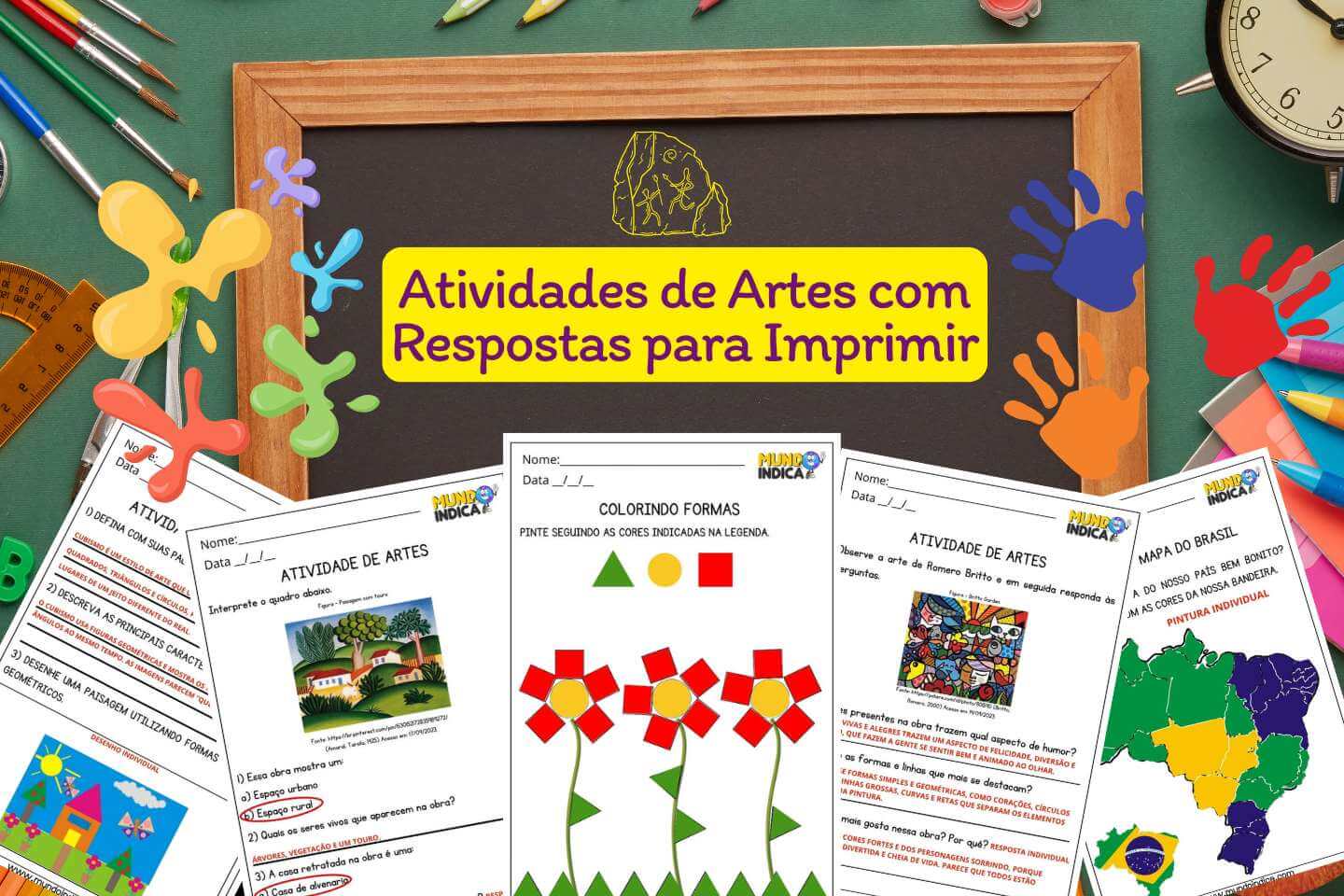 Atividades de Artes com Respostas para Imprimir