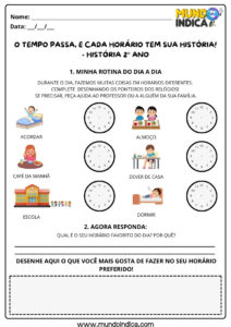 20 Atividades de História 2 ano para Imprimir
