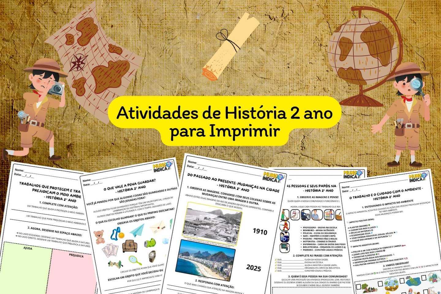 Atividades de História 2 ano para Imprimir