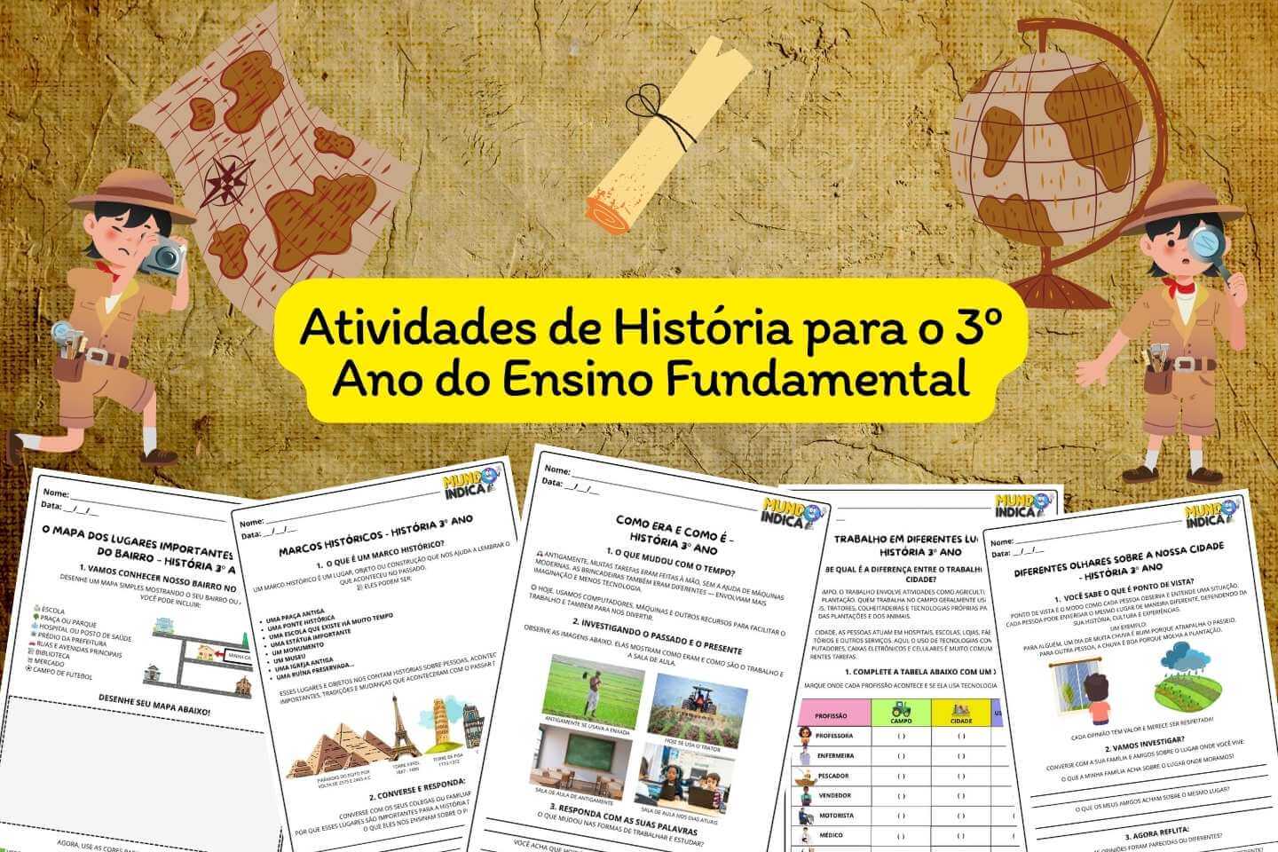 Atividades de História para o 3º Ano do Ensino Fundamental