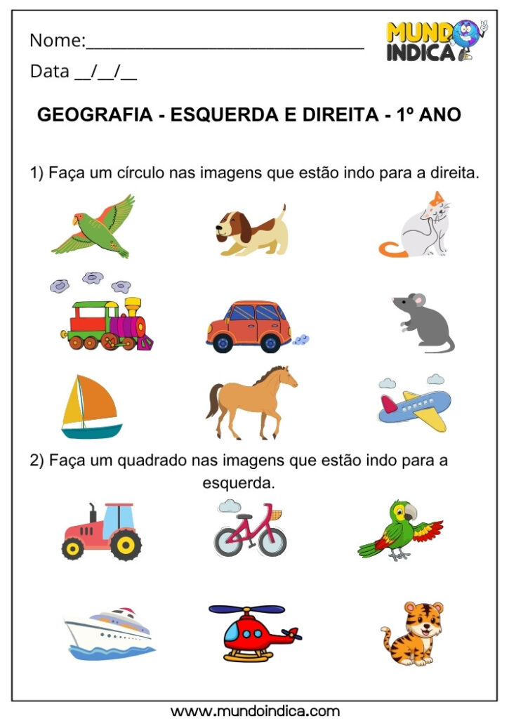 13 Atividades de Geografia sobre Localização, Orientação Espacial e ...