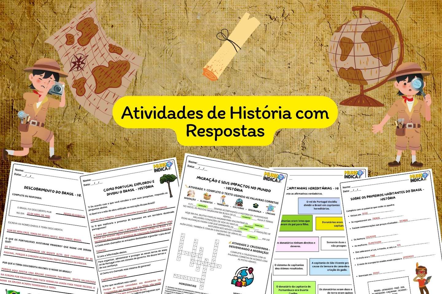 Atividades de História com Respostas