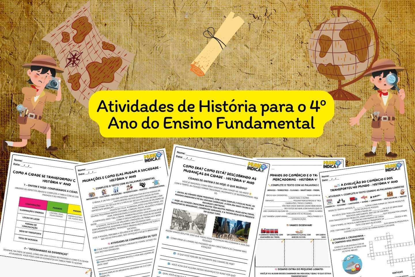 Atividades de História para o 4º Ano do Ensino Fundamental