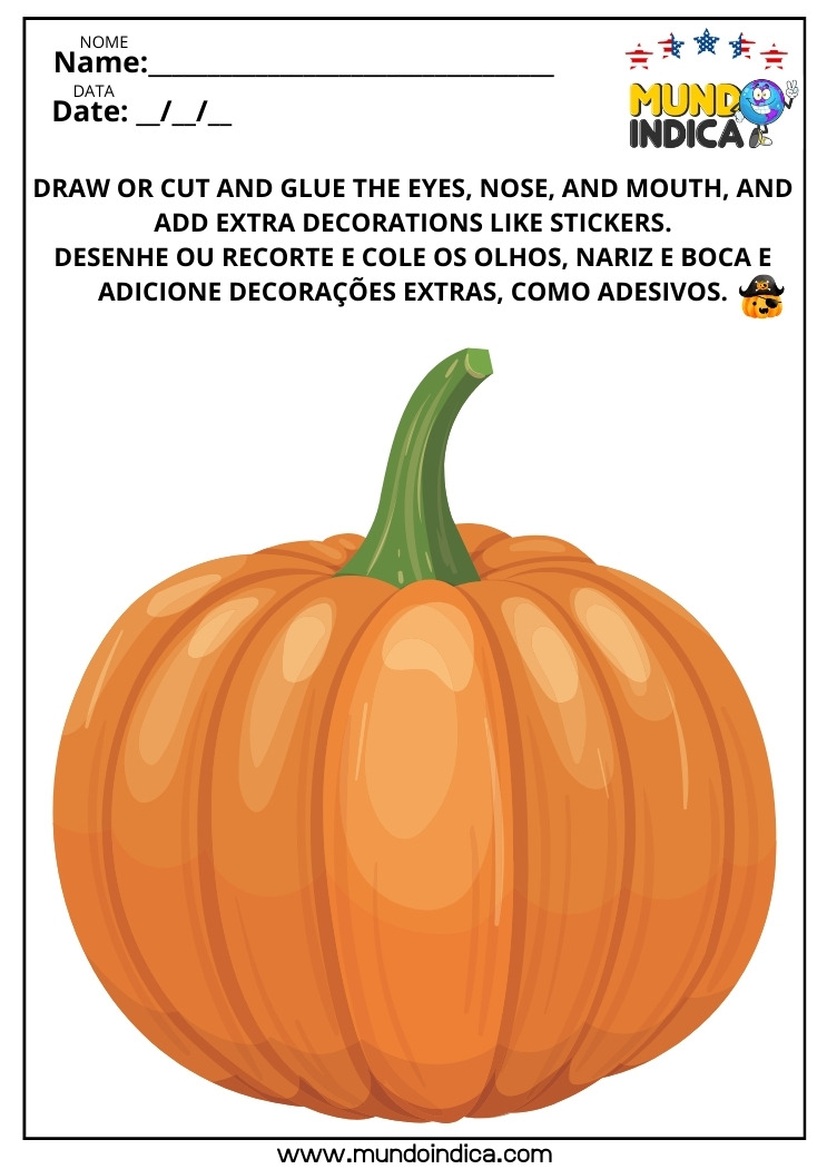 Atividade Lúdica de Halloween para Imprimir