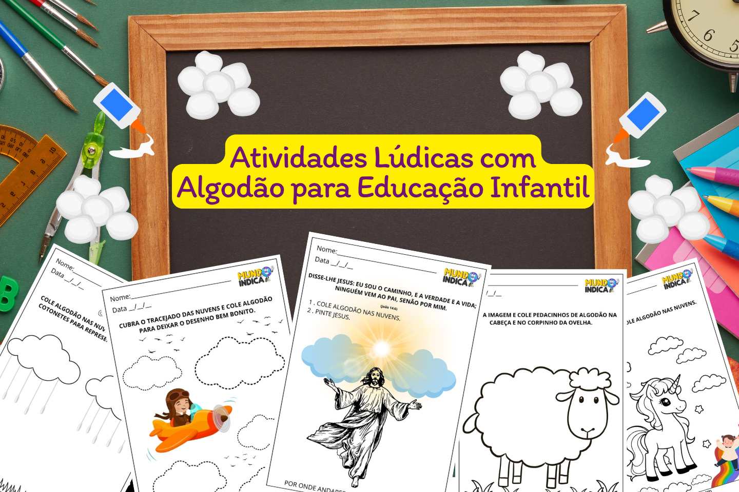 Atividades Lúdicas com Algodão para Educação Infantil