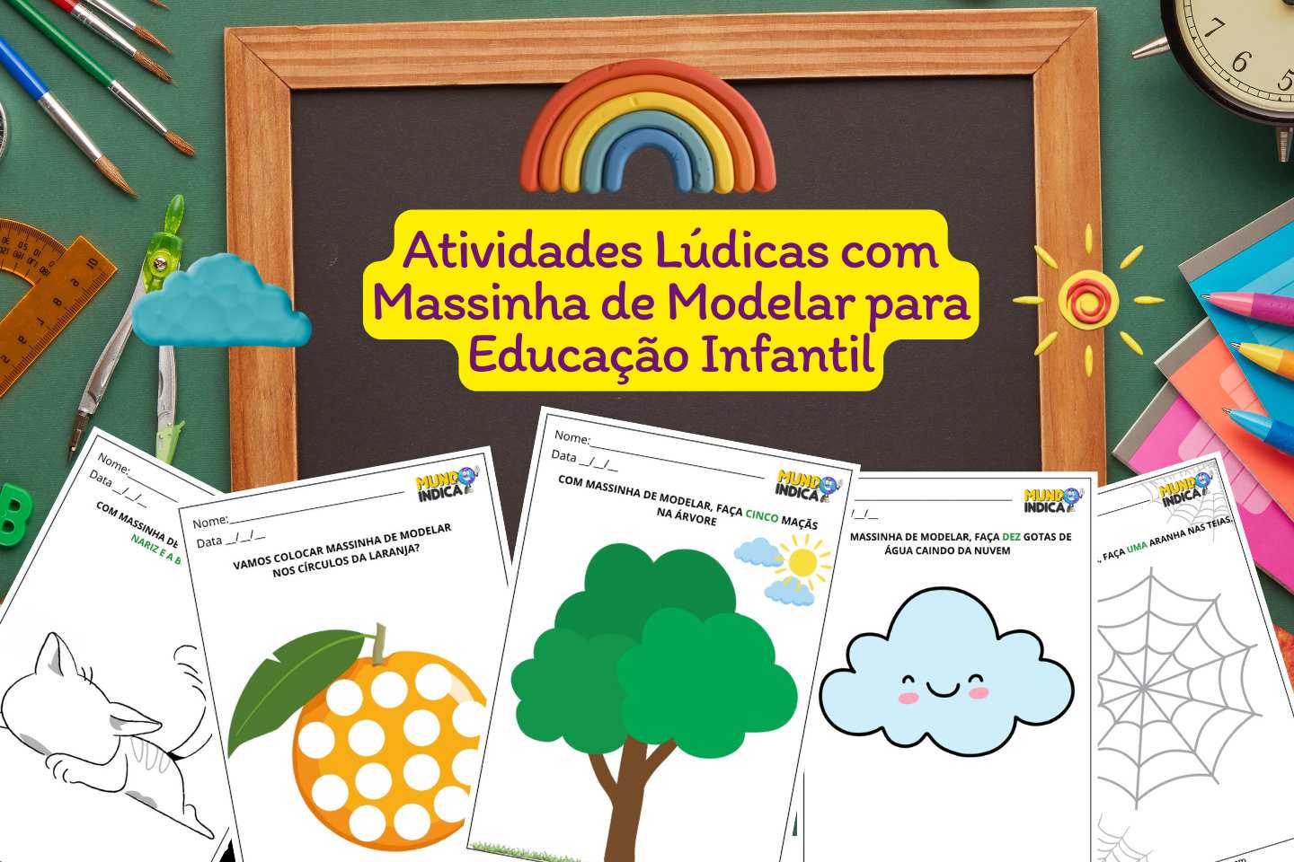 Atividades Lúdicas com Massinha de Modelar para Educação Infantil