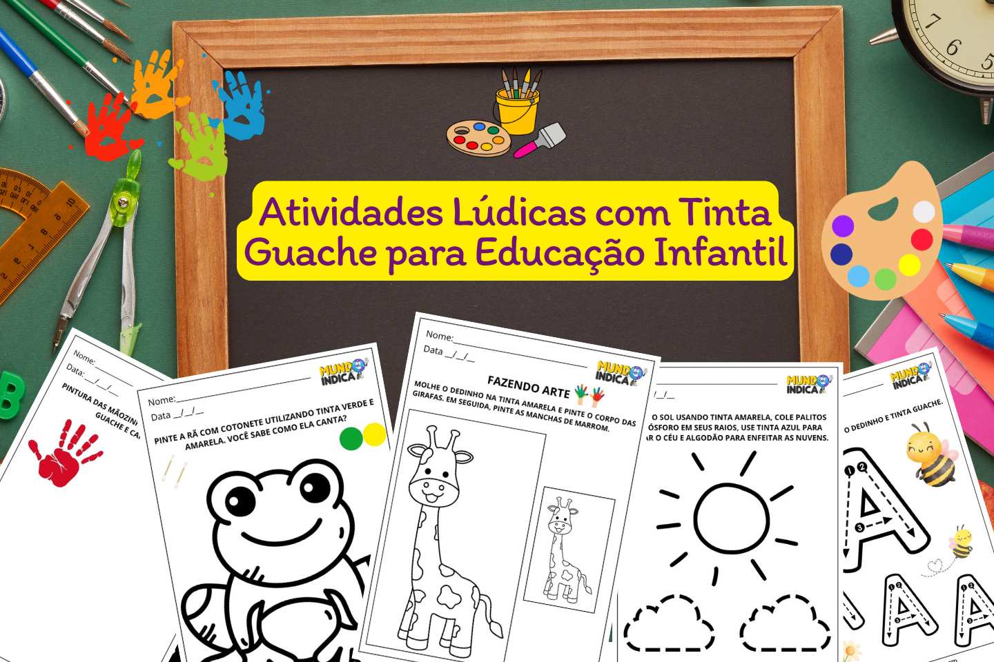 Atividades Lúdicas com Tinta Guache para Educação Infantil