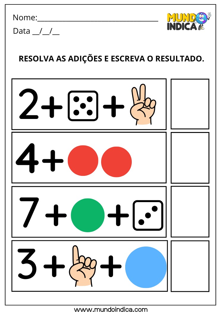 Atividade de Matemática para os Anos Iniciais do Ensino Fundamental com Adição Divertida