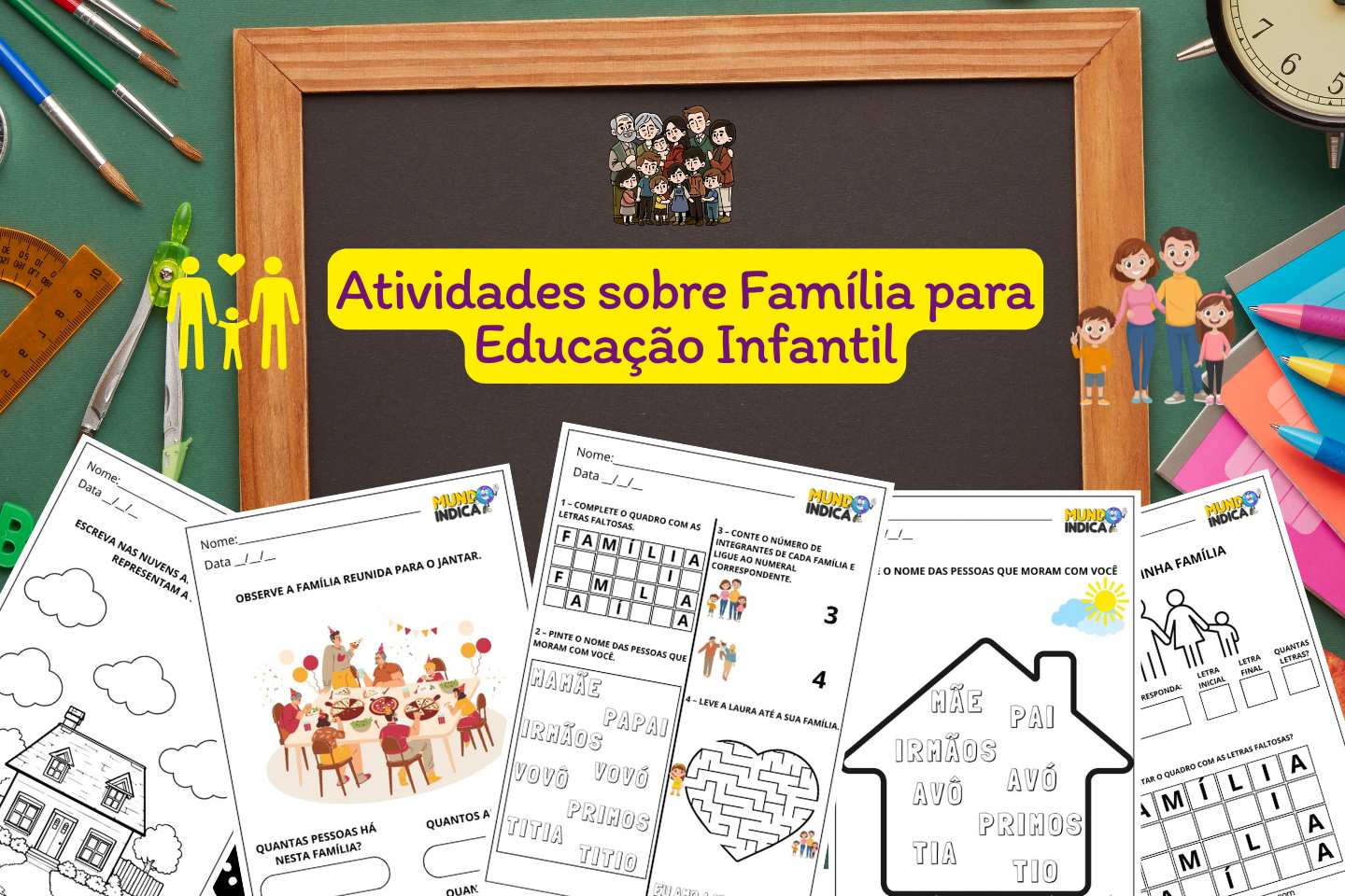 Atividades sobre Família para Educação Infantil
