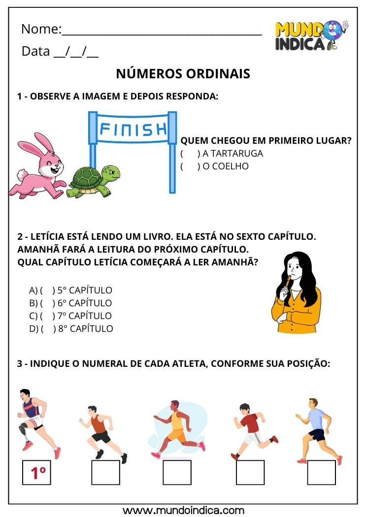 Atividade de Sequência Numérica para o 1º Ano para Imprimir