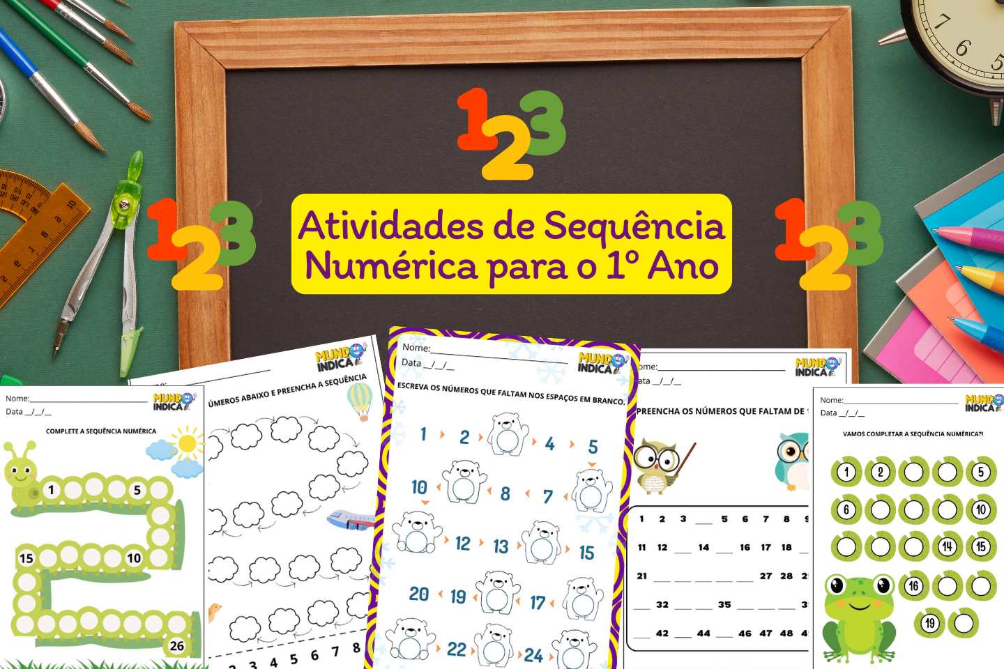 Atividades de Sequência Numérica para o 1º Ano