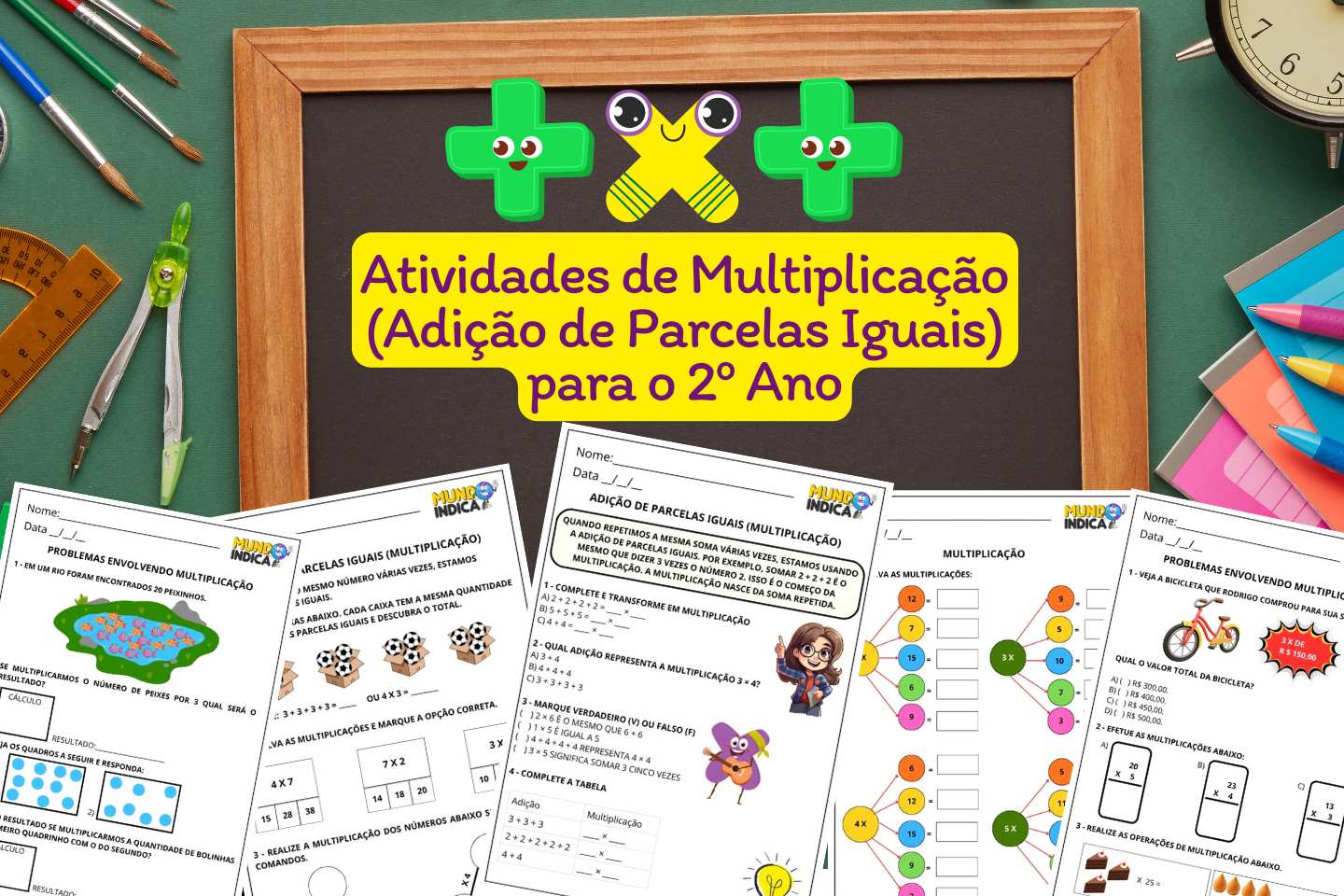 Atividades de Multiplicação (Adição de Parcelas Iguais) para o 2º Ano