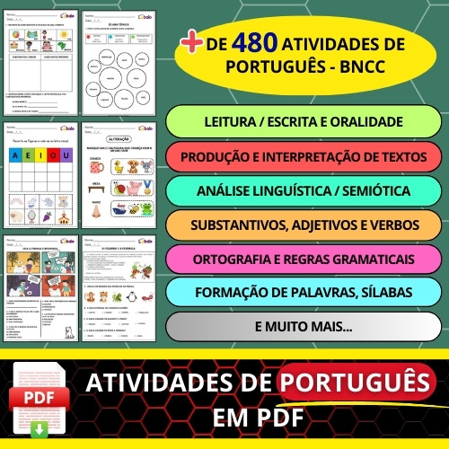 Atividades de Português para Ensino Fundamental de Acordo com a BNCC em PDF