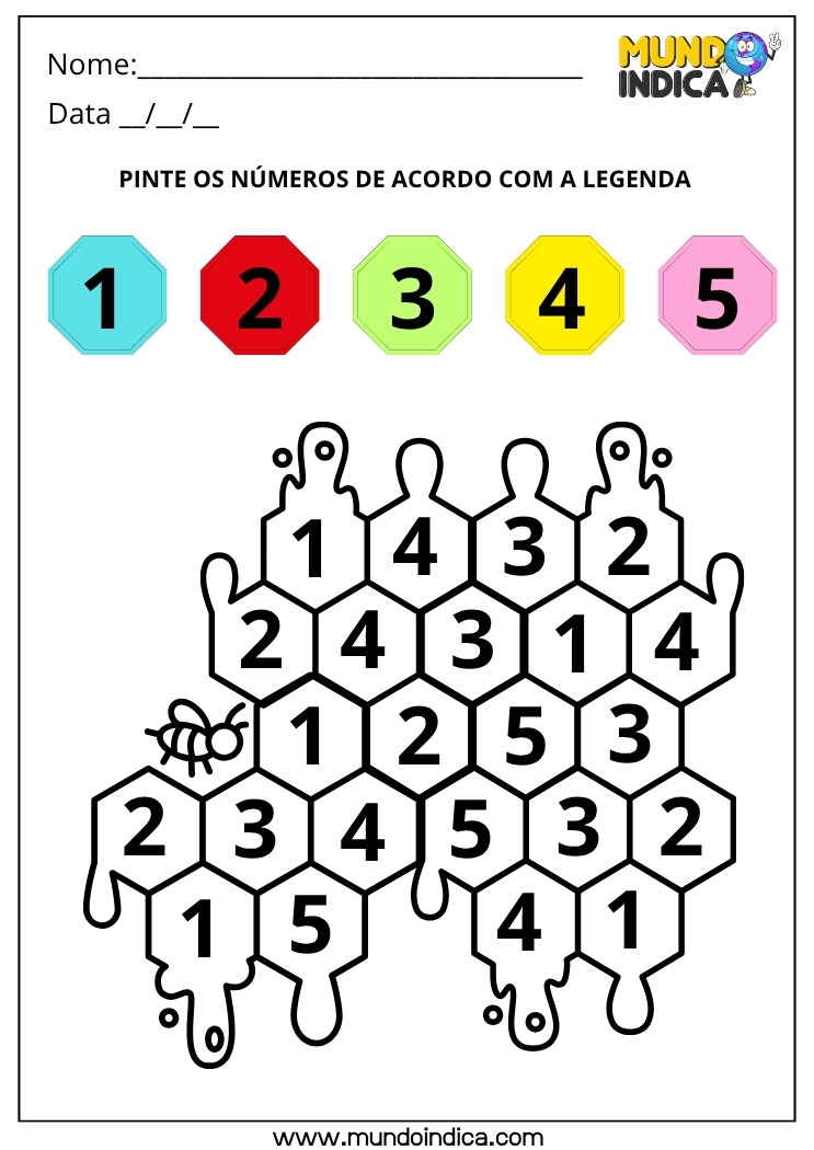 Atividade de Matemática 1º ano com Números Naturais