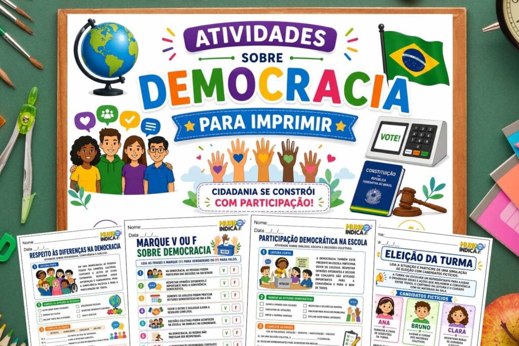 Atividades sobre Democracia para Imprimir
