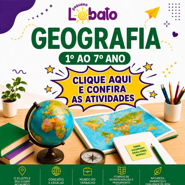 Atividades de Geografia do 1º ao 7º Ano para Imprimir - Material Completo em PDF